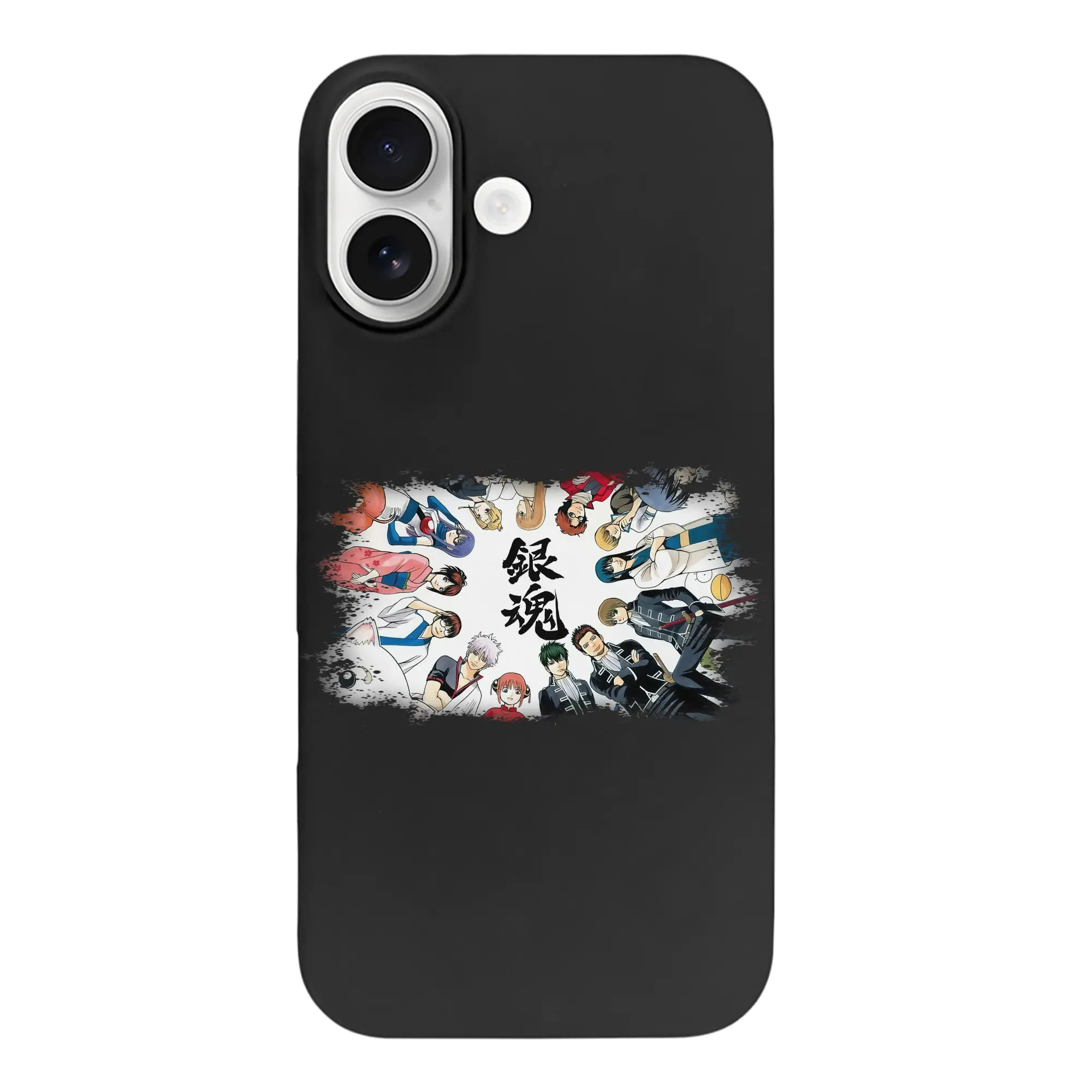 銀魂 グッズ 坂田 銀時 - iPhone 17 シリーズ シリコンケース 薄型 耐衝撃 指紋防止 ソフトタッチカバー 精密フィット 傷防止 保護ケース iPhone 17/17 Air/17 Pro/17 Pro Max 対応